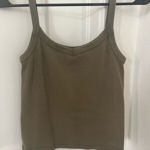 Brandy Melville Olive Green Tank Top
